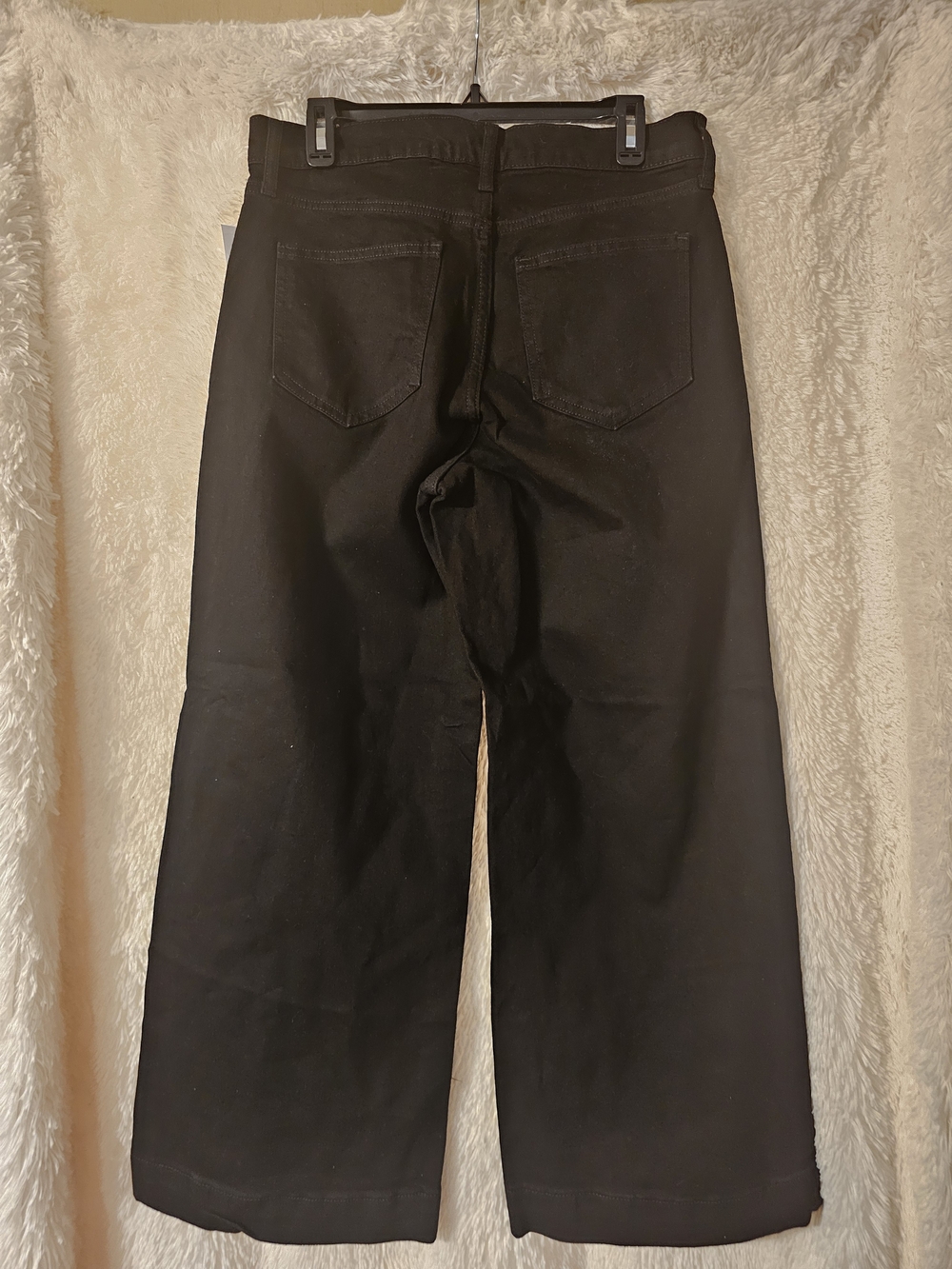 GAP Crop High Rise Wide-Leg Black Jeans - Picture 2 of 4
